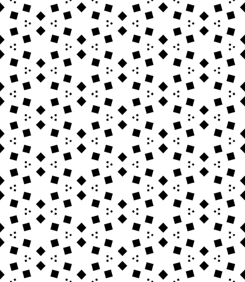 motif abstrait sans couture noir et blanc. arrière-plan et toile de fond. conception ornementale en niveaux de gris. vecteur