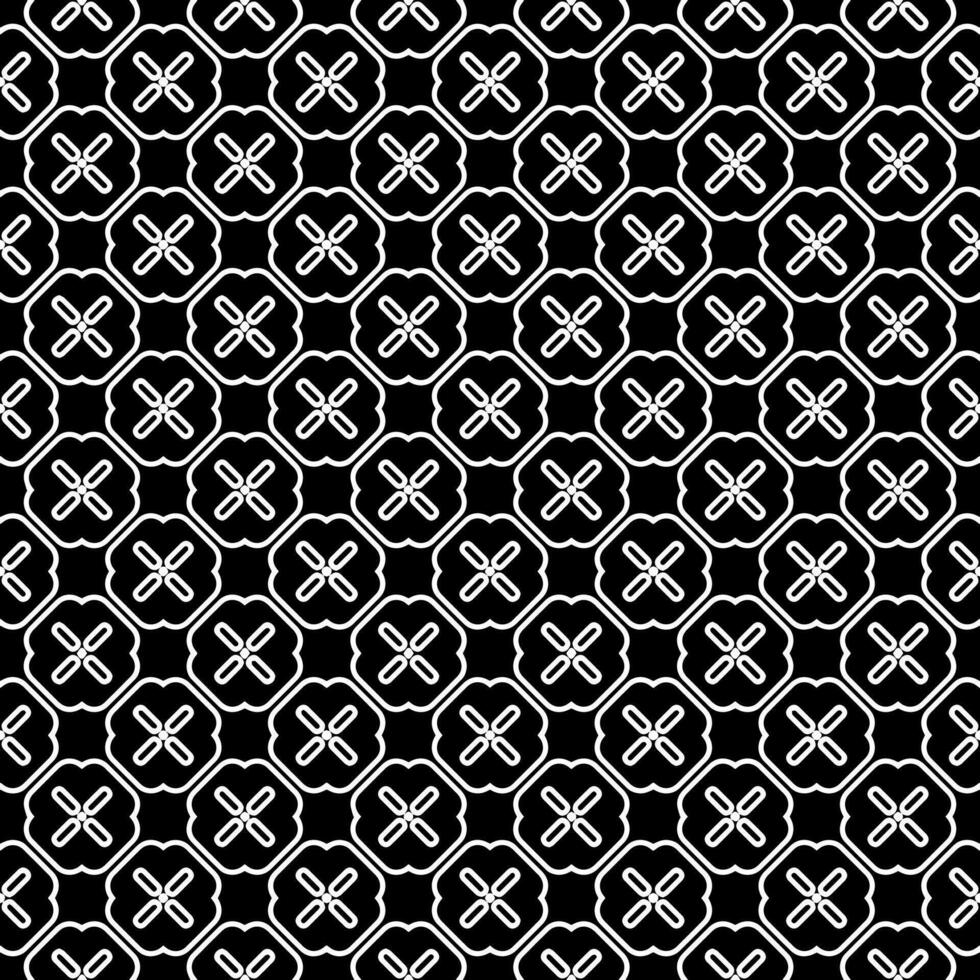 motif abstrait sans couture noir et blanc. arrière-plan et toile de fond. conception ornementale en niveaux de gris. vecteur