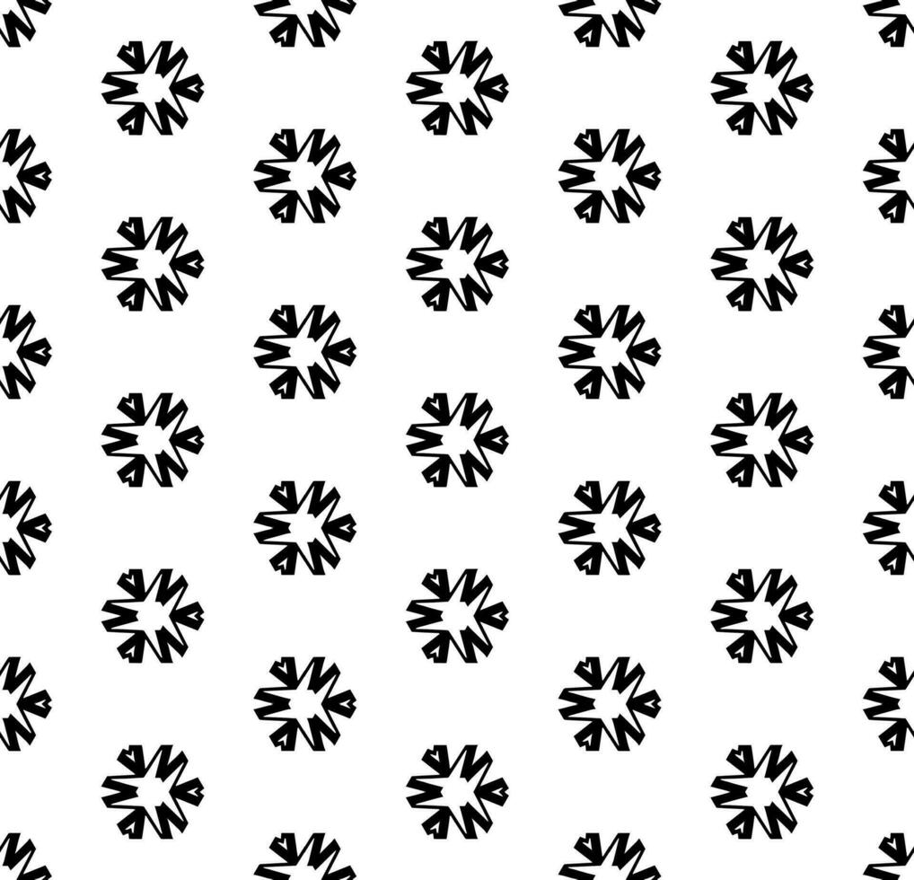 motif abstrait sans couture noir et blanc. arrière-plan et toile de fond. conception ornementale en niveaux de gris. vecteur