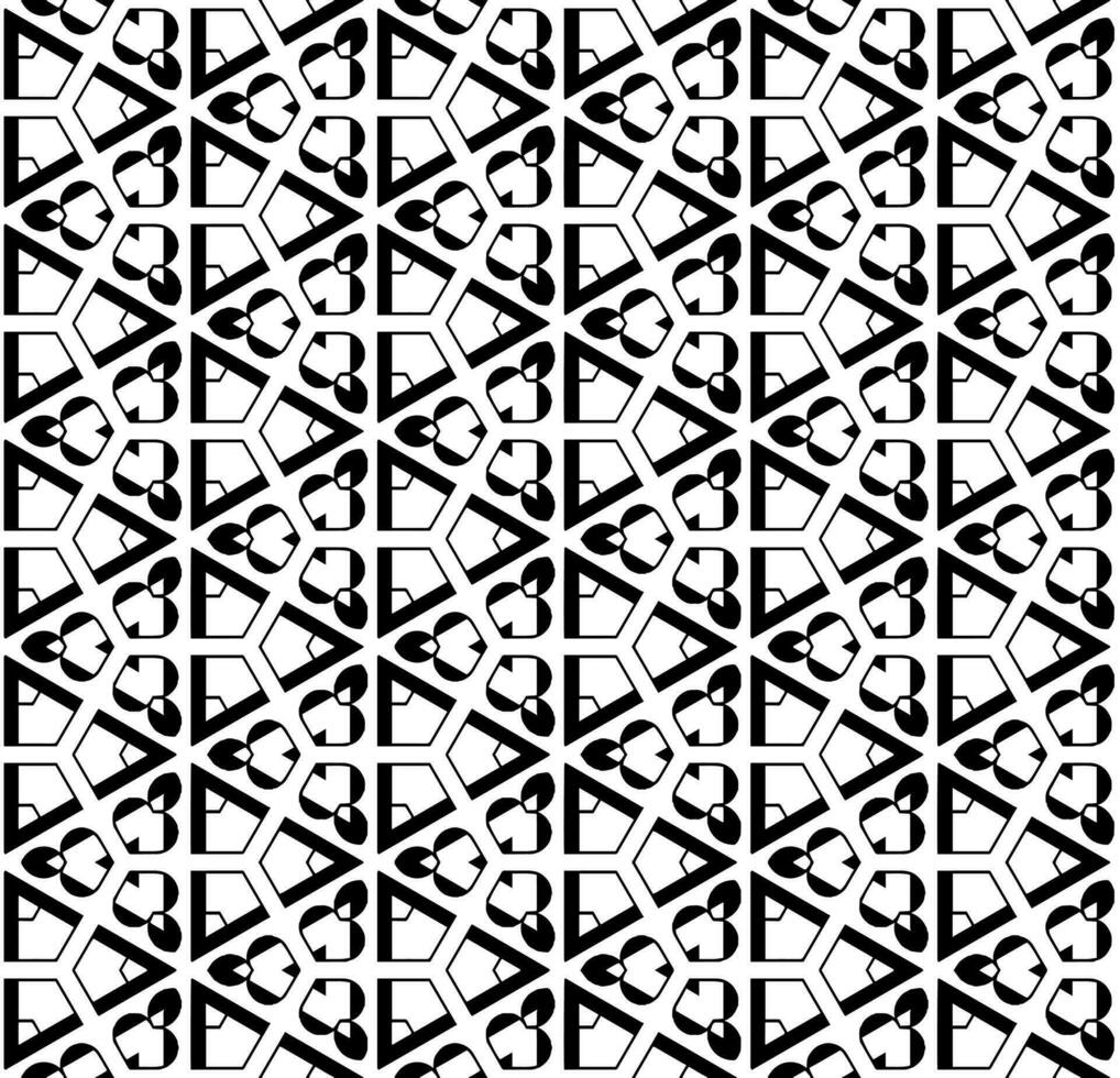 motif abstrait sans couture noir et blanc. arrière-plan et toile de fond. conception ornementale en niveaux de gris. vecteur