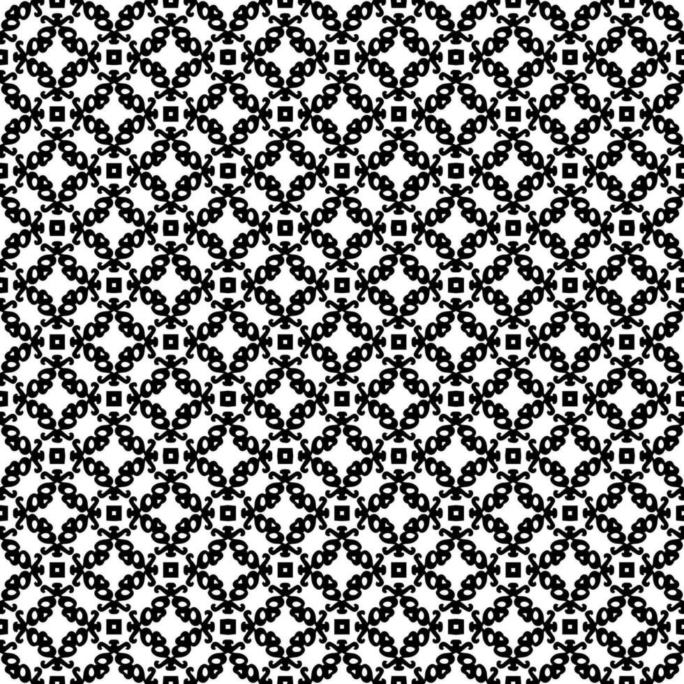 motif abstrait sans couture noir et blanc. arrière-plan et toile de fond. conception ornementale en niveaux de gris. vecteur