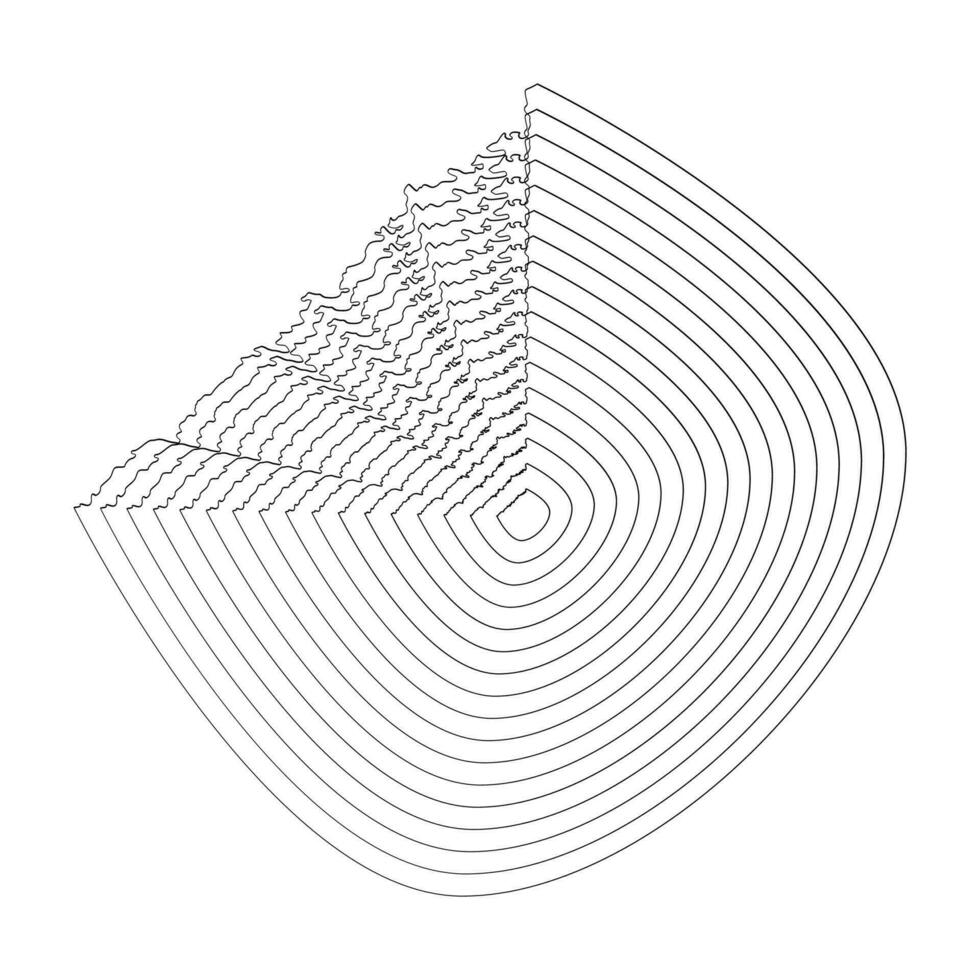 abstrait ondulé lignes élément. écoulement particules vague modèle 3d courbe demi-teinte. élément vecteur dans le concept de technologie, science, et moderne