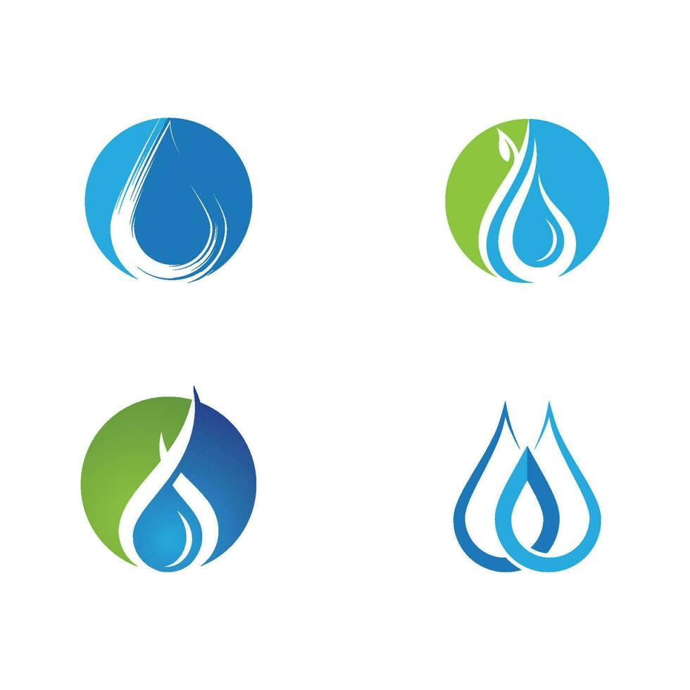 modèle de logo de goutte d'eau vecteur