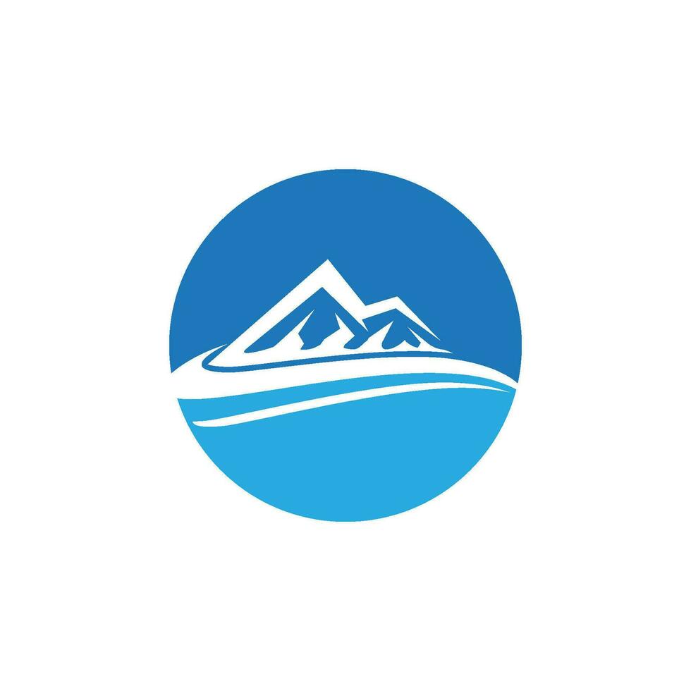 logo d & # 39; icône de montagne vecteur