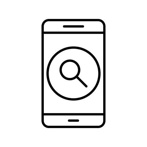 Icône de recherche Application mobile Vector