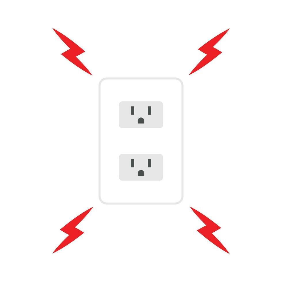 vecteur de bouchon à trois yeux. fond d'écran. espace libre pour le texte. espace de copie. fuite d'électricité.