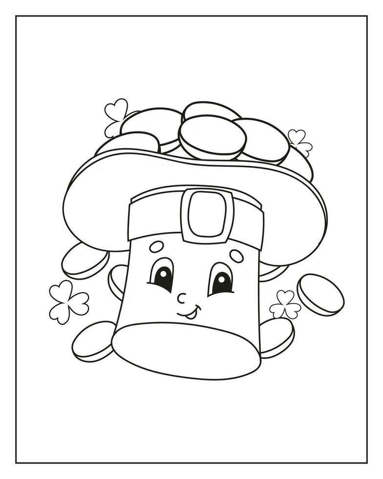 page de livre de coloriage pour les enfants. personnage de style dessin animé. isolé sur fond blanc. illustration vectorielle. vecteur