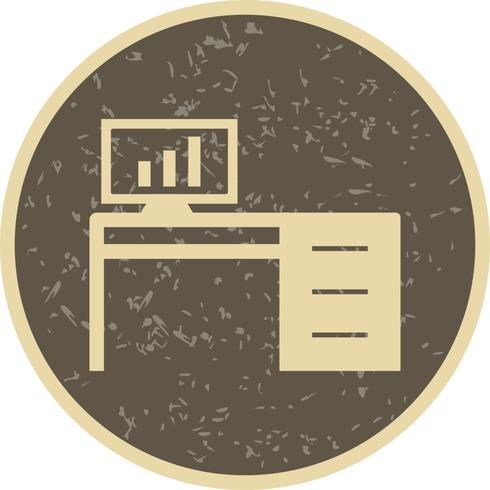 Bureau Table Vector Icon