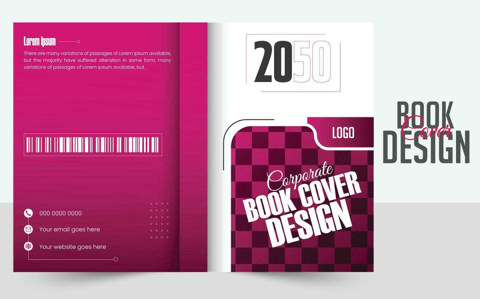 annuel rapport couverture livre pro vecteur. moderne entreprise livre couverture conception. vecteur