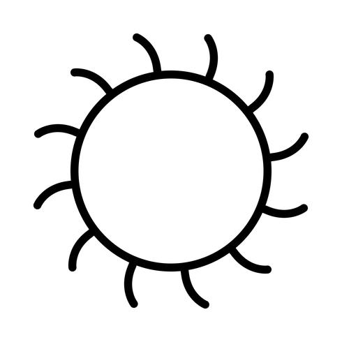 Icône de vecteur de soleil