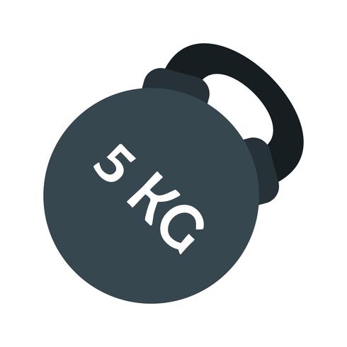 Icône de kettlebell de vecteur