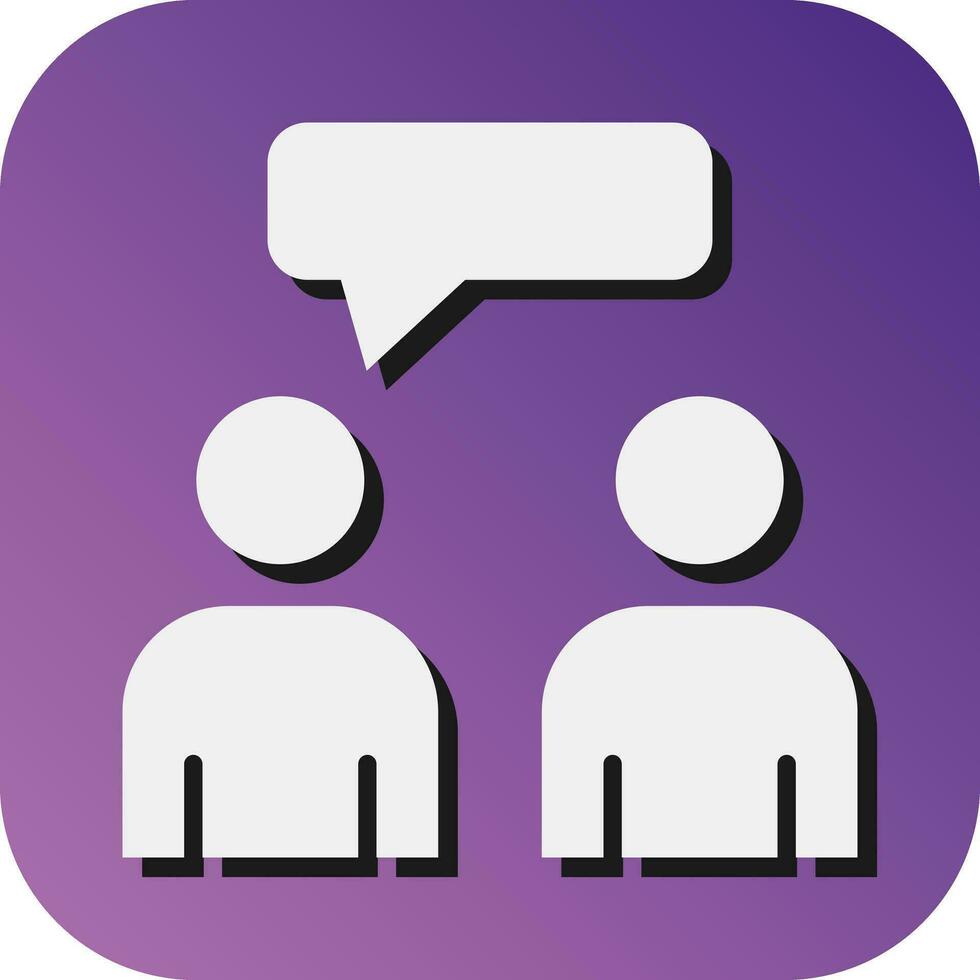 communiquer vecteur glyphe pente Contexte icône pour personnel et commercial utiliser.