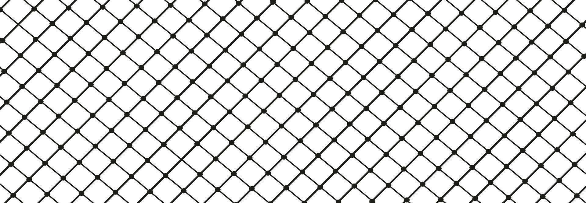 illustration de une noir pêche ou Football net.checkered ondulé Contexte dans griffonnage style. vecteur