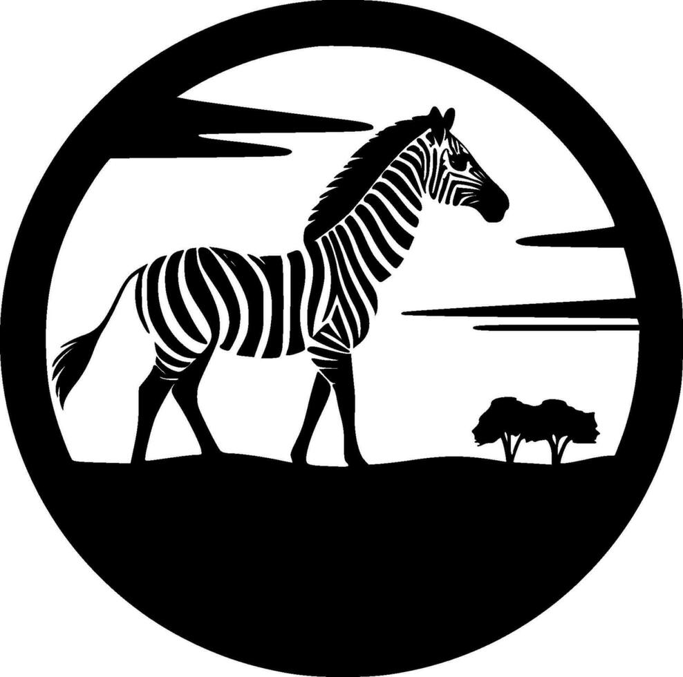 safari, minimaliste et Facile silhouette - vecteur illustration