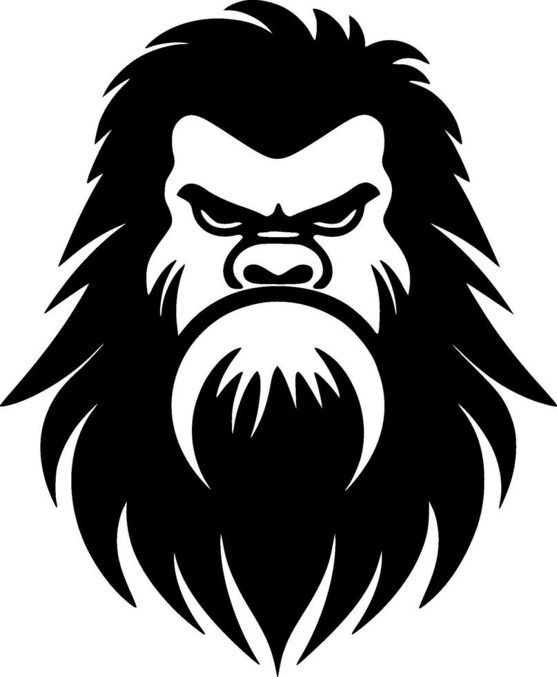 bigfoot - minimaliste et plat logo - vecteur illustration