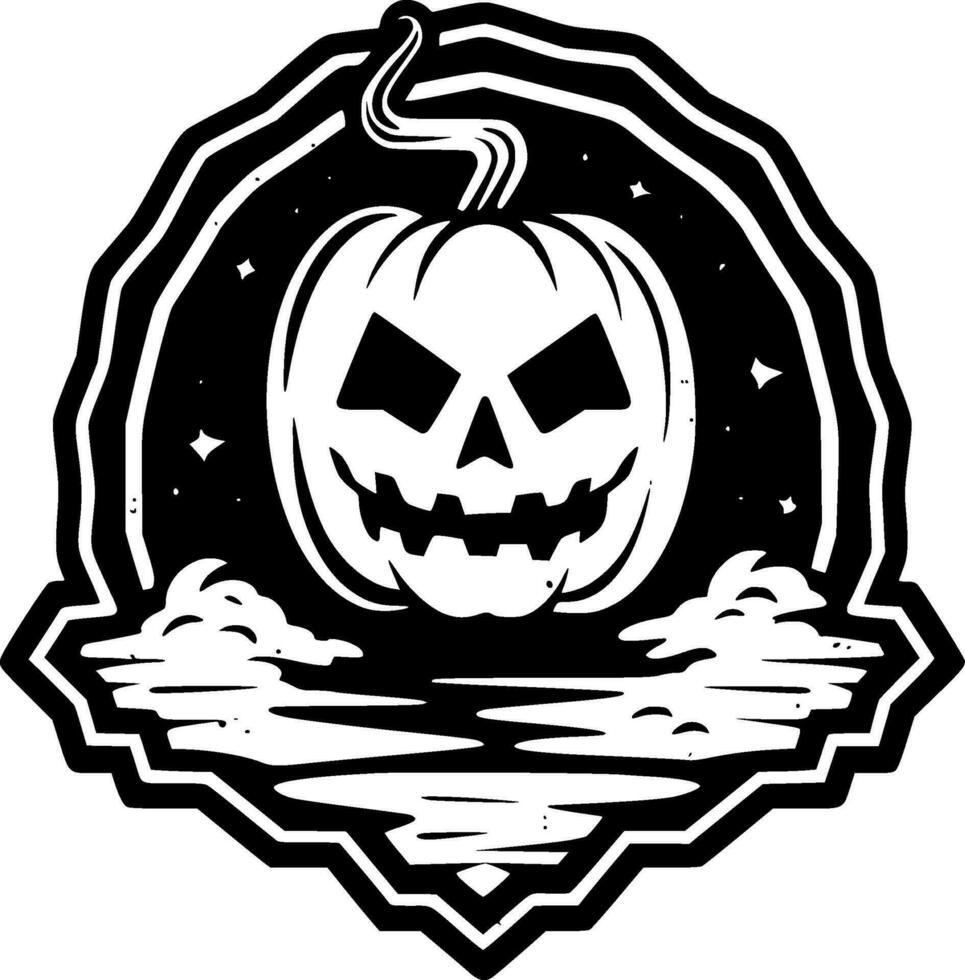 Halloween - minimaliste et plat logo - vecteur illustration