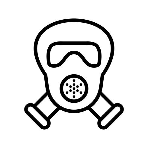 Masque à gaz Vector Icon