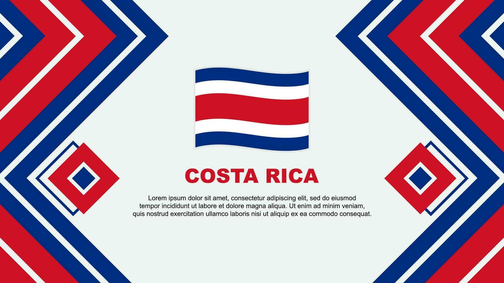 costa rica drapeau abstrait Contexte conception modèle. costa rica indépendance journée bannière fond d'écran vecteur illustration. costa rica conception