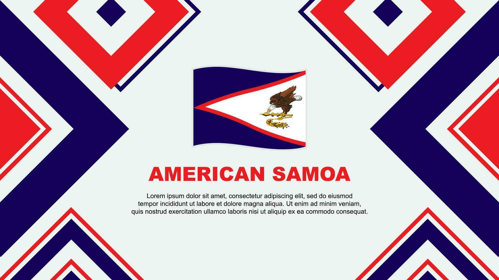 américain samoa drapeau abstrait Contexte conception modèle. américain samoa indépendance journée bannière fond d'écran vecteur illustration. américain samoa indépendance journée