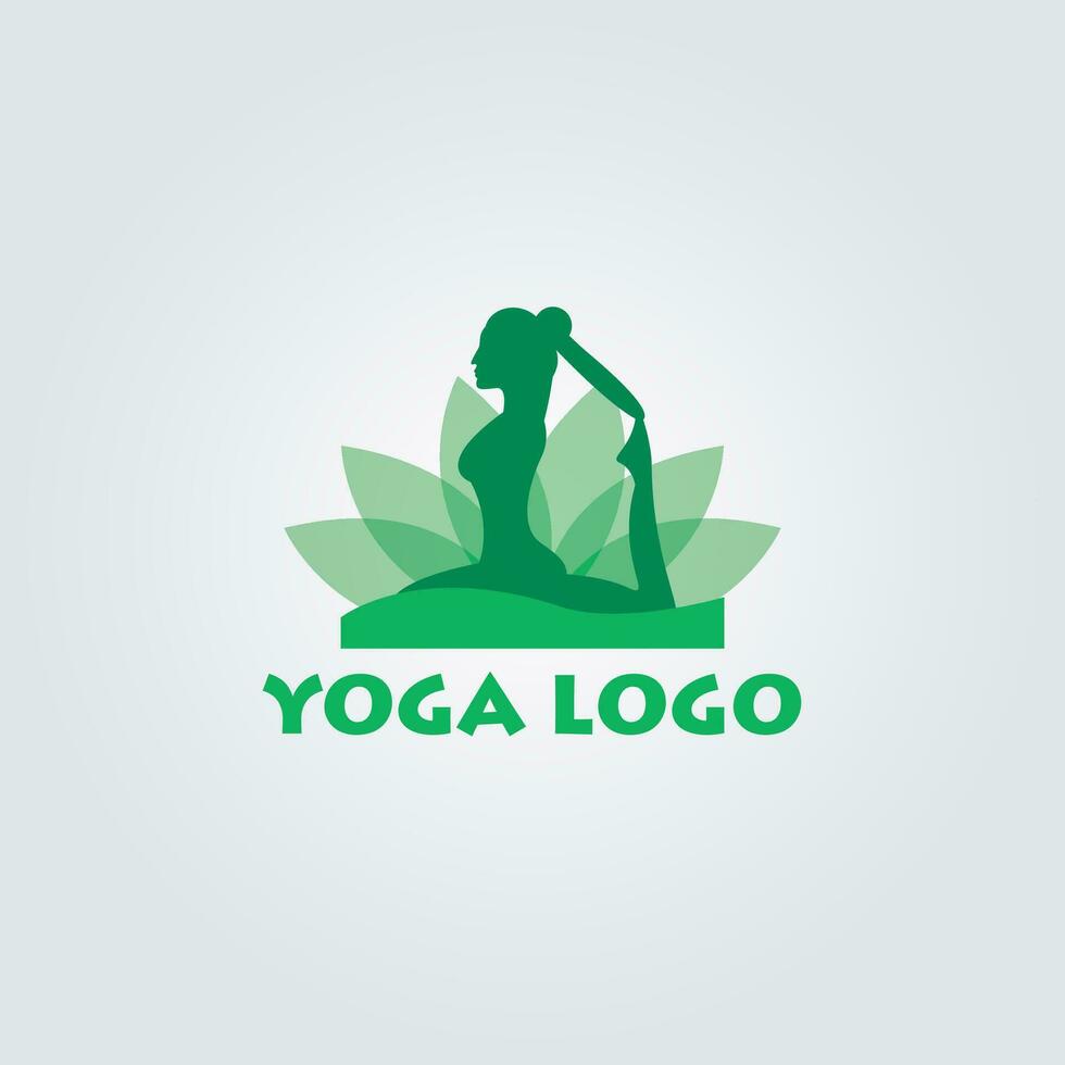 yoga logo conception vecteur modèle vecteur