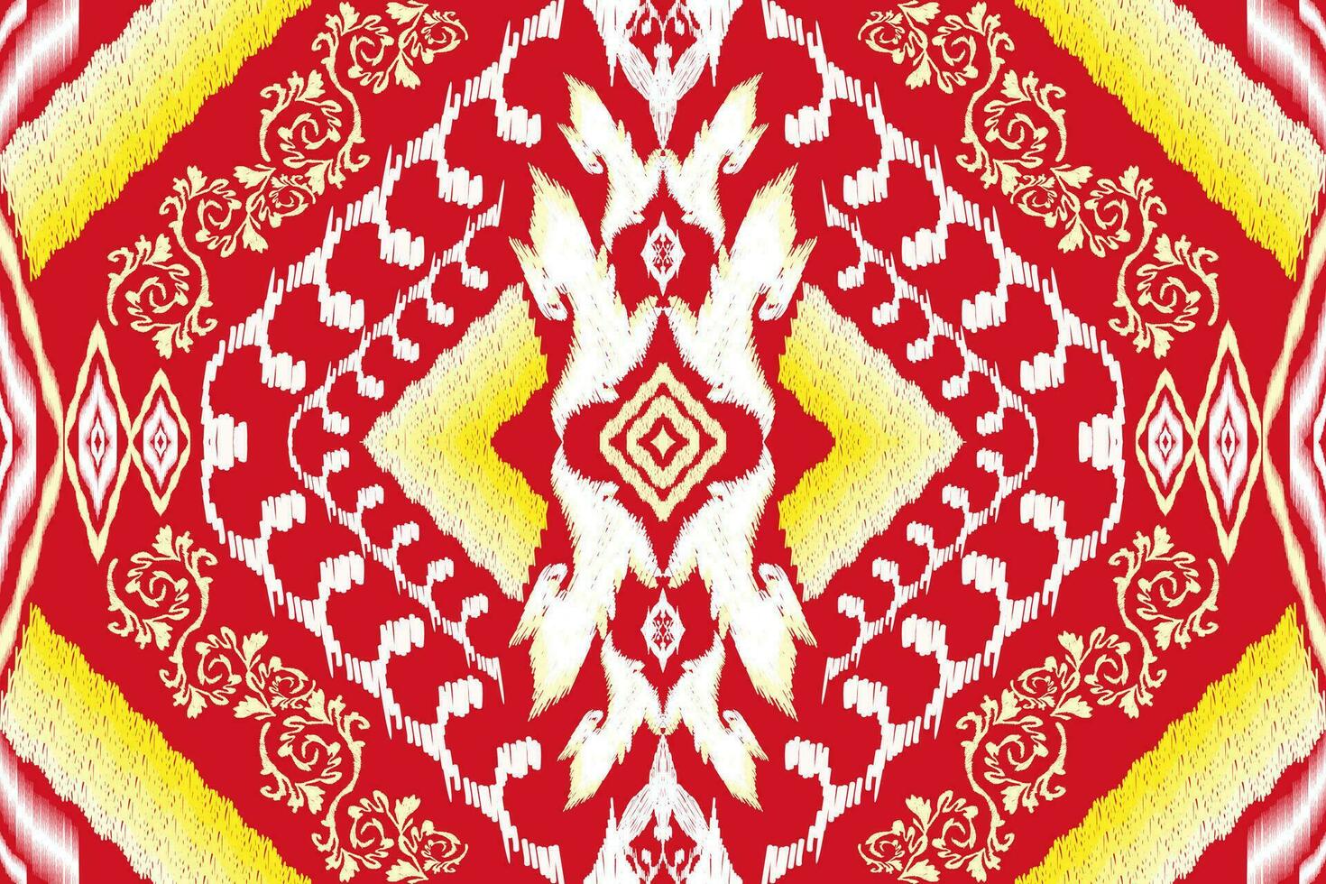 géométrique ethnique aztèque broderie style.figure ikat Oriental traditionnel art conception des motifs pour ethnique arrière-plan, papier peint, mode, vêtements, emballage, tissu, élément, sarong, graphique, vecteur illustration.