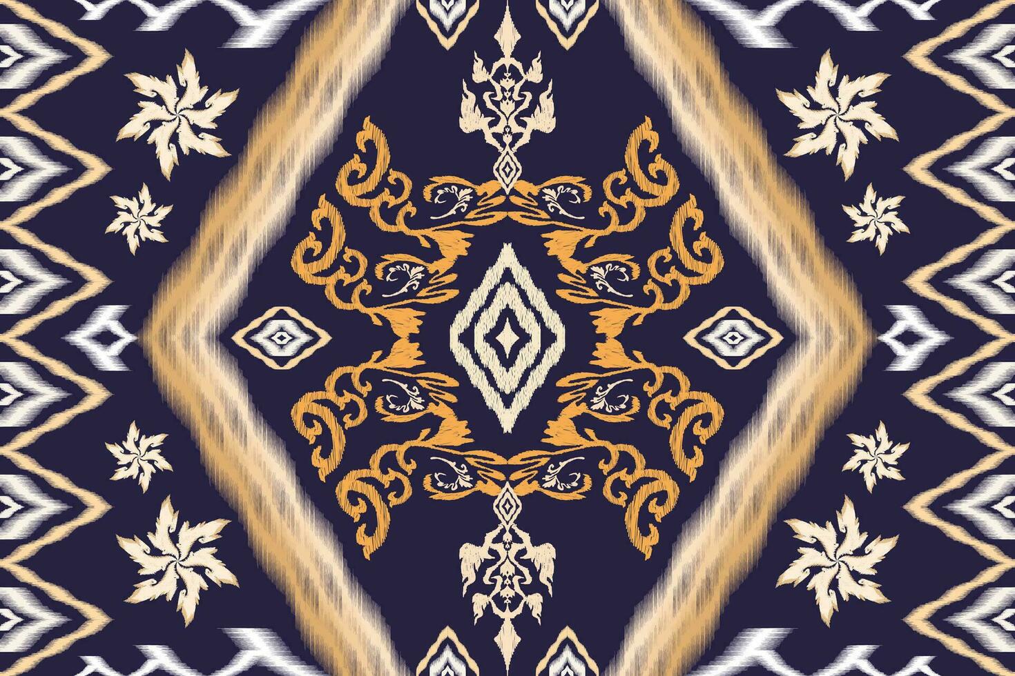 géométrique ethnique aztèque broderie style.figure ikat Oriental traditionnel art conception des motifs pour ethnique arrière-plan, papier peint, mode, vêtements, emballage, tissu, élément, sarong, graphique, vecteur illustration.