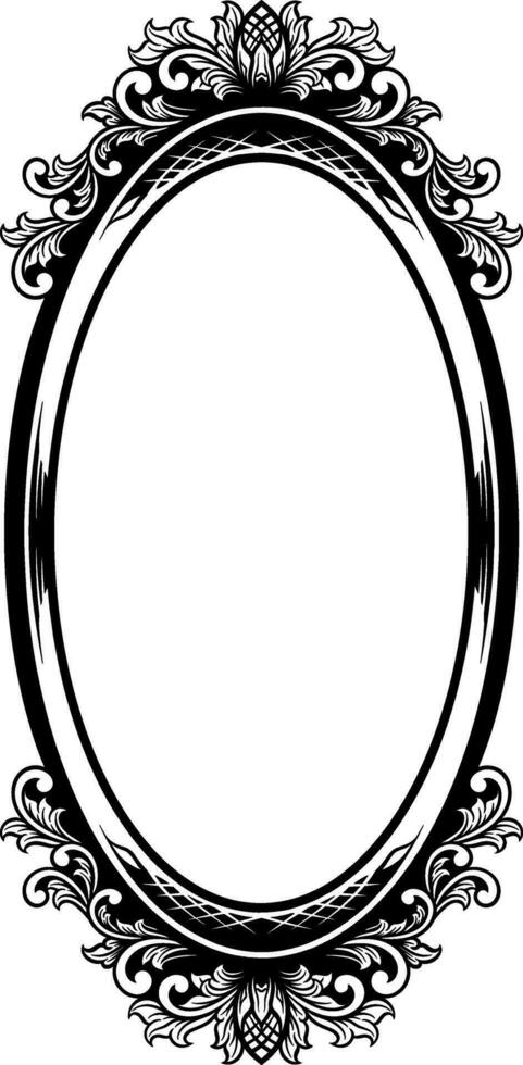 vecteur miroir ornement Cadre