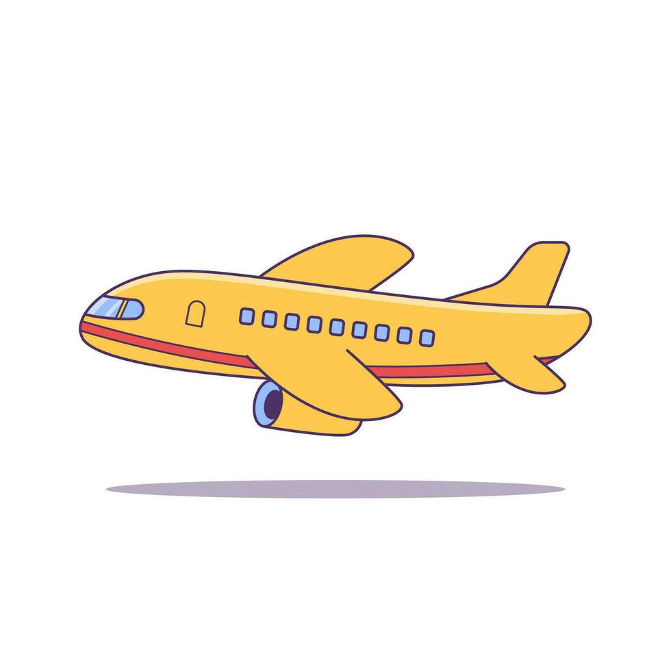 en volant avion, avion, livraison et transport illustration vecteur