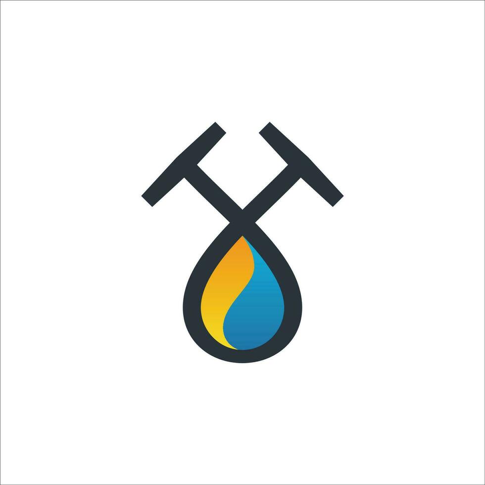 pétrole et gaz lettre 't' logo. adapté pour votre pétrole exploitation minière affaires et autres. vecteur