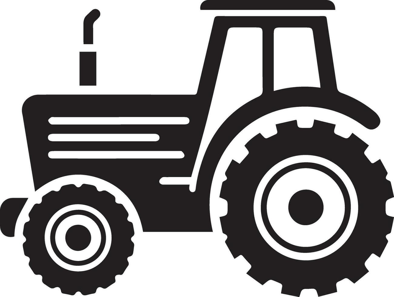 tracteur icône vecteur illustration, tracteur vecteur silhouette, Nouveau modèle tracteur icône isolé blanc Contexte