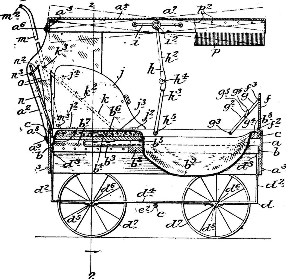 aller Chariot, ancien illustration. vecteur