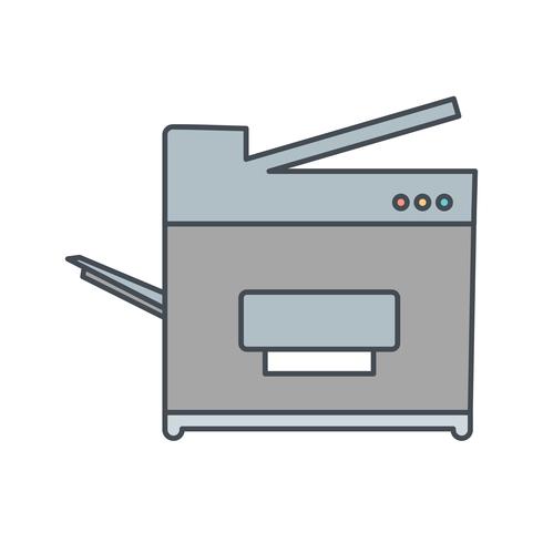 Copier Machine Vector Icon