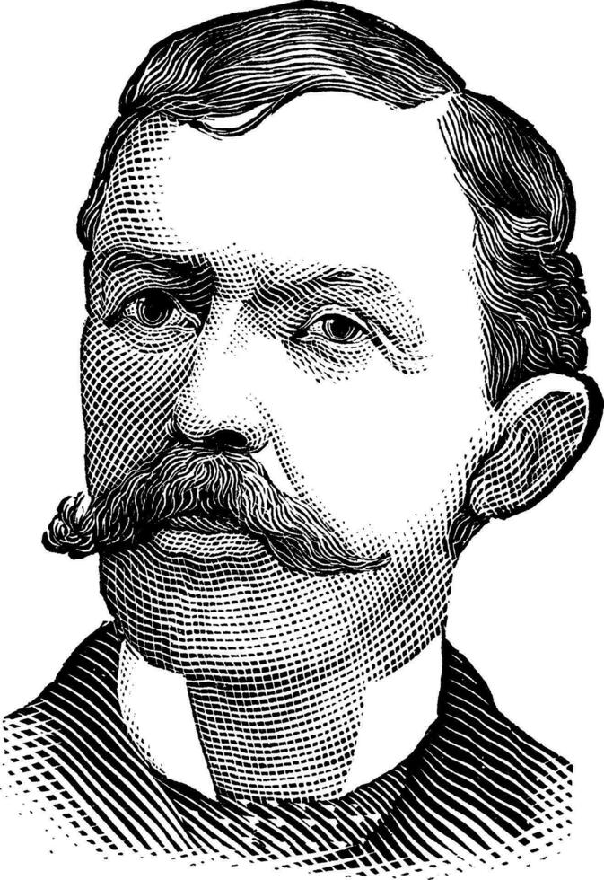 Thomas e. Benoît, ancien illustration vecteur