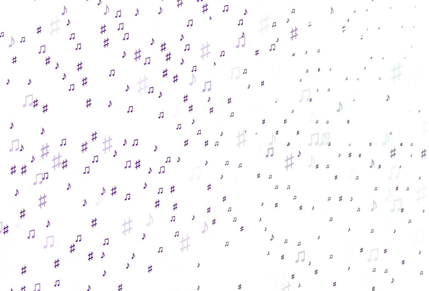 texture vecteur violet clair avec des notes de musique.
