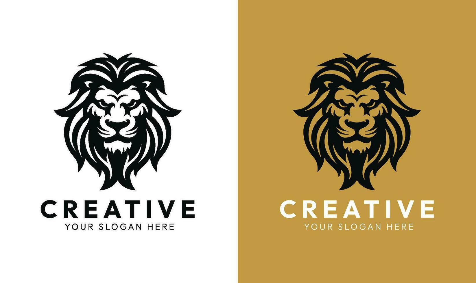 Lion logo, vecteur logo, animal minimal logo, mascotte logo