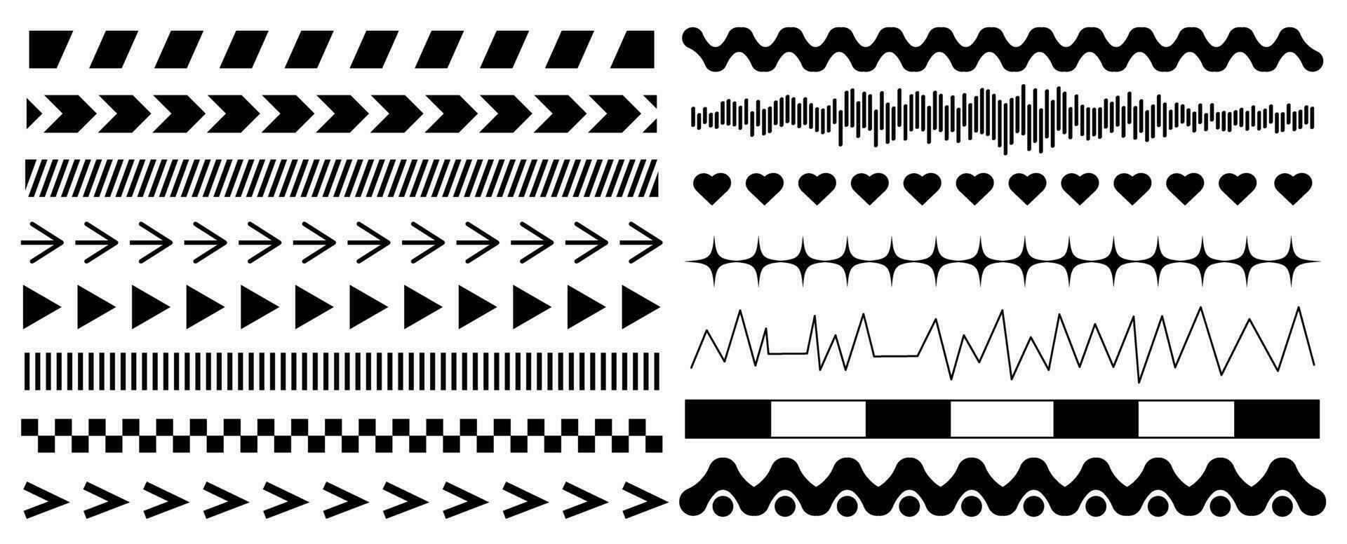 ensemble de y2k des lignes directrices et éléments pour conception. à la mode géométrique formes de brutalisme. Facile formes formes, symboles, cadres et flèches dans y2k style.png éléments vecteur