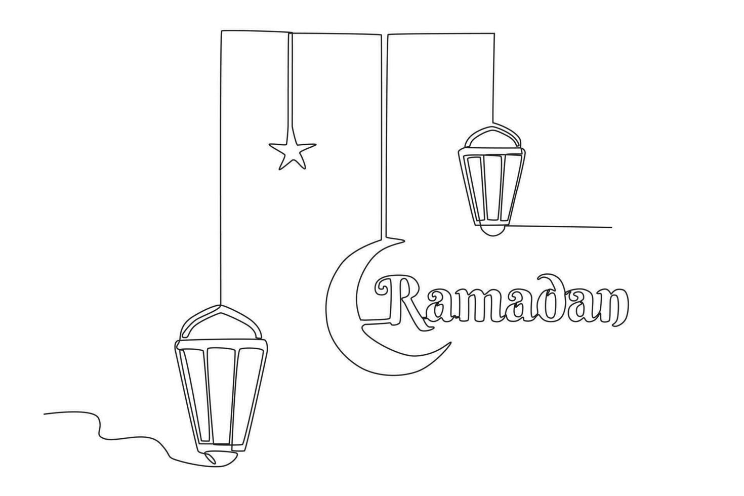 illustration de une Ramadan affiche vecteur