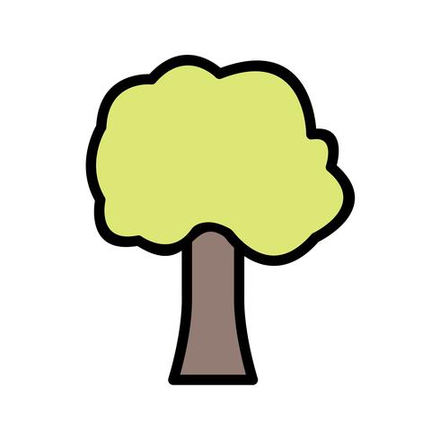 Icône de vecteur d&#39;arbre
