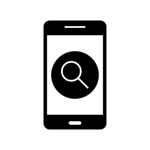 Icône de recherche Application mobile Vector