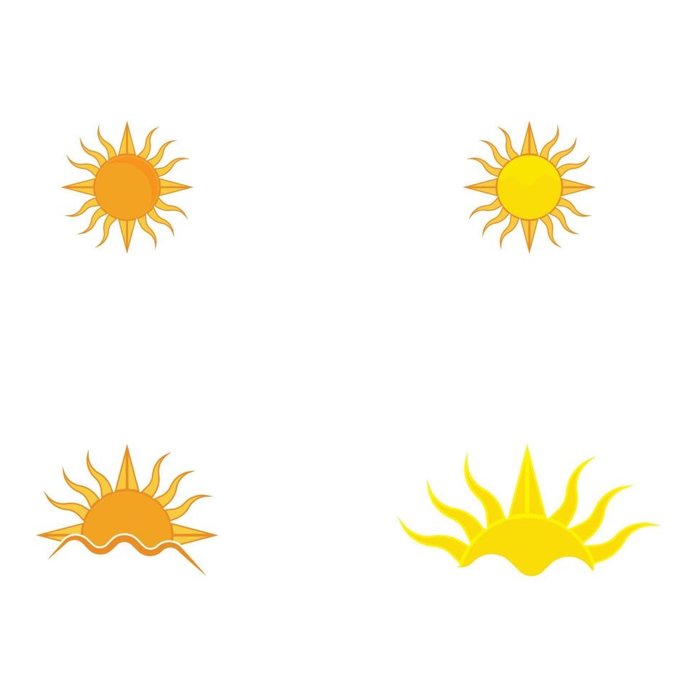 icône d & # 39; illustration vectorielle soleil vecteur