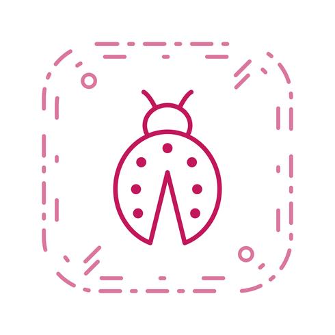 icône de vecteur dame bug