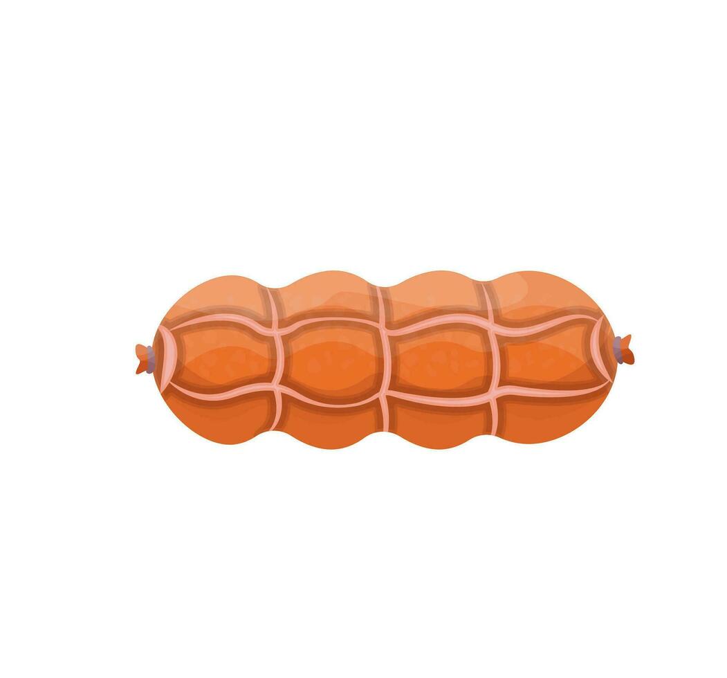 saucisse isolé. le déjeuner Viande. nourriture conception. plat vecteur illustration.