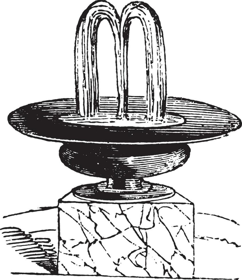 arabesque découvert à Pompéi, ancien gravure. vecteur