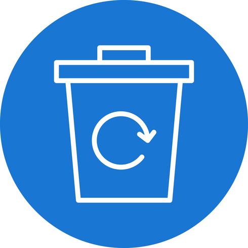 icône de vecteur de recyclage des ordures