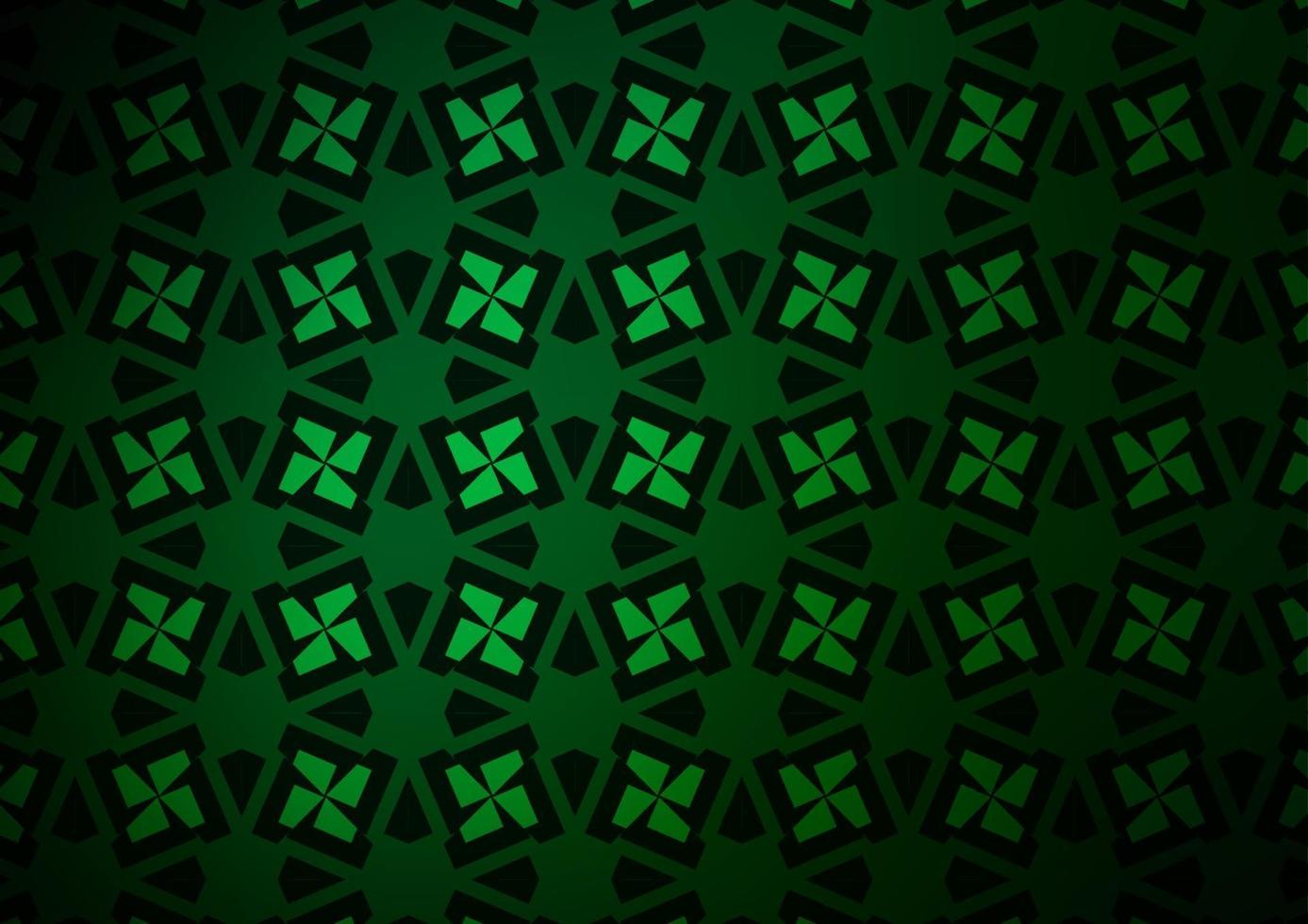 fond de vecteur vert foncé avec des triangles, des rectangles.