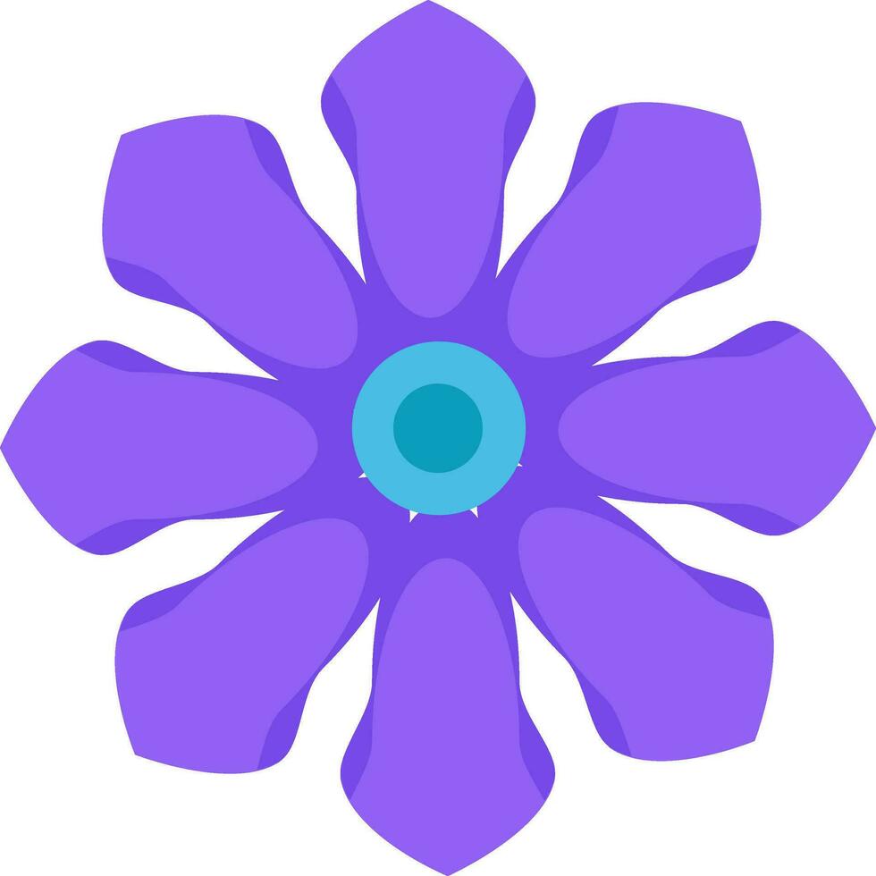 dessin de violet fleur illustration Couleur vecteur sur blanc Contexte