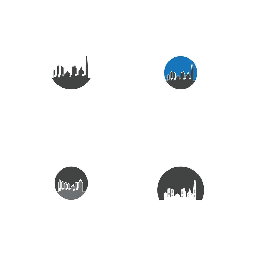 modèle d'illustration vectorielle sur les toits de la ville vecteur