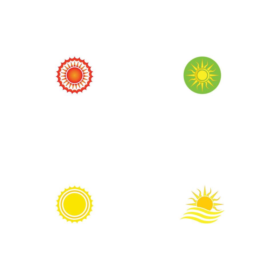 icône d & # 39; illustration vectorielle soleil vecteur