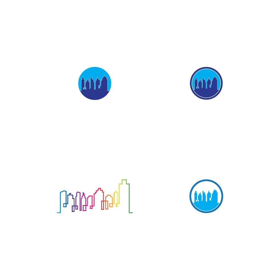 modèle d'illustration vectorielle sur les toits de la ville vecteur