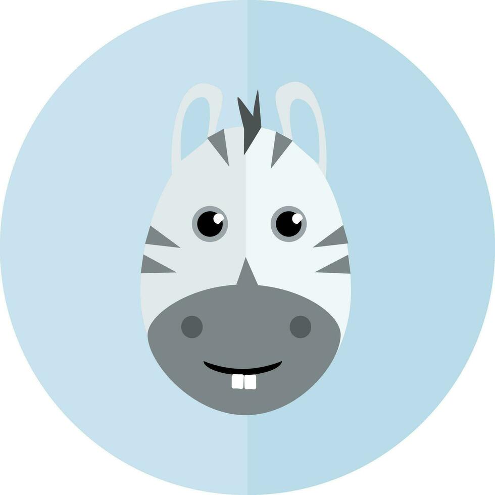 clipart de une mignonne animal zèbre dans noir et blanc Couleur vecteur Couleur dessin ou illustration